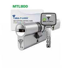 Купить Цилиндровый механизм ключ-вертушка Mul-T-Lock (Светофор) MTL800 100 mm (55+10+35) по цене 23`596 руб. в Москве