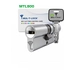 Цилиндр ключ-ключ Мультлок (Светофор) MTL800 105 mm (40+10+55), никель + флажок