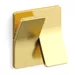 Дверная ручка Mandelli 'K' (Alessandro Dubini) ненажимная, матовое золото