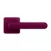 Дверная ручка на квадратной розетке Colombo 'One' CC21 (PT19), матовое фиолетовое вино