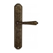 Дверная ручка Venezia 'VIGNOLE' на планке PL02, античная бронза